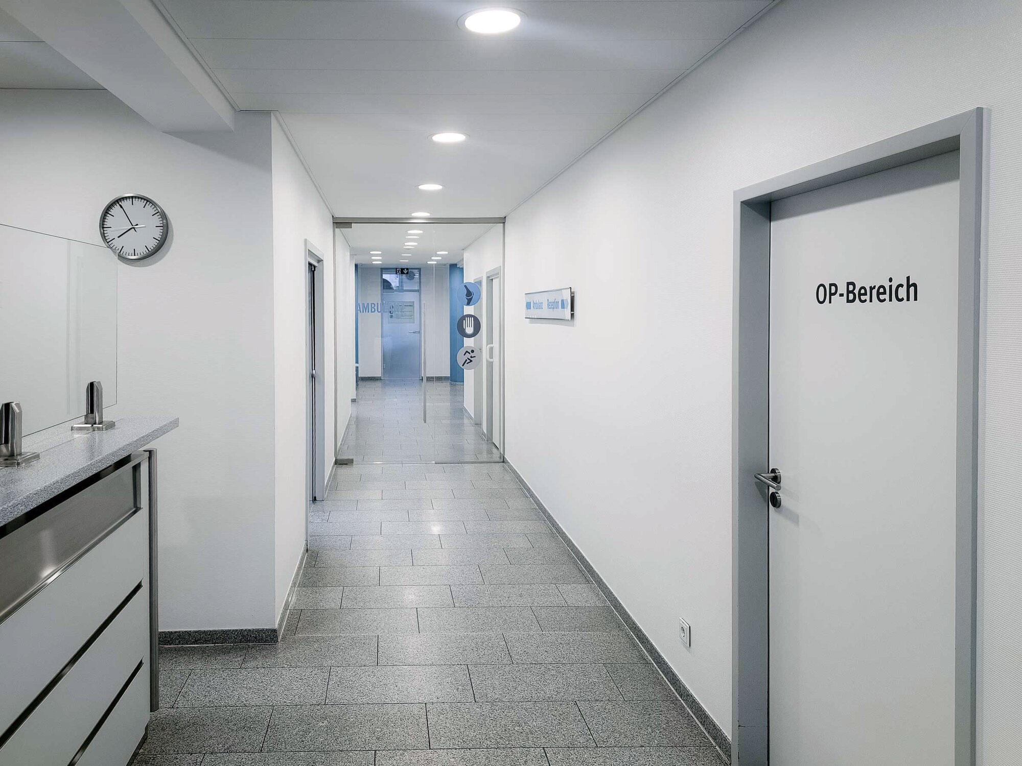 Eingangsbereich im OP-Zentrum Konstablerwache